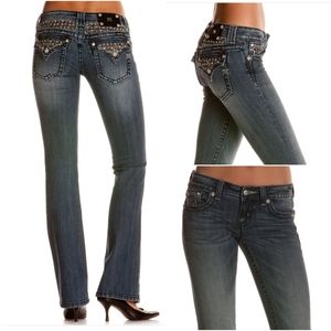 Miss Miss "Mother of Pearl" Bootcut jeans JP6152B